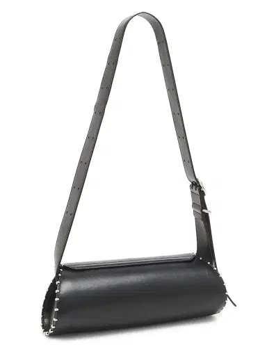 Jil Sander Women's Cannolo Studded Leather Shoulder Bag - Black | Thumbnail 4 Jil Sander Women's Cannolo Studded Leather Shoulder Bag - Black | Thumbnail 4