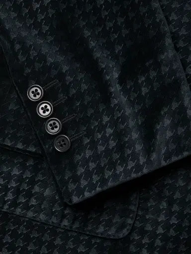 Emporio Armani Men's Velvet Dinner Jacket - Navy | Thumbnail 6 Emporio Armani Men's Velvet Dinner Jacket - Navy | Thumbnail 6