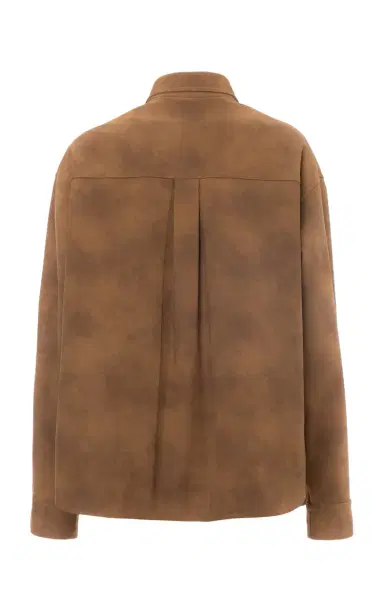 DES_PHEMMES Floral Embroidered Faux Suede Shirt Jacket | Thumbnail 5 DES_PHEMMES Floral Embroidered Faux Suede Shirt Jacket | Thumbnail 5