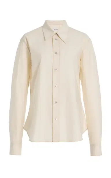 Lemaire Cotton-Silk Pointed-Collar Shirt | Thumbnail 1 Lemaire Cotton-Silk Pointed-Collar Shirt | Thumbnail 1