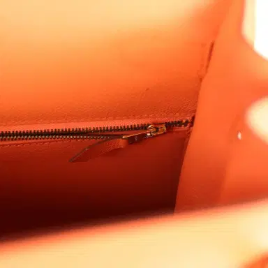 HERMÈS Pre-owned Hermes Kelly Sellier 35 Mango Epsom Gold Hardware | Thumbnail 9 HERMÈS Pre-owned Hermes Kelly Sellier 35 Mango Epsom Gold Hardware | Thumbnail 9