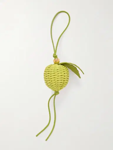 Loewe Granny Apple Leather And Gold-tone Bag Charm | Thumbnail 3 Loewe Granny Apple Leather And Gold-tone Bag Charm | Thumbnail 3