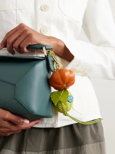 Loewe Granny Apple Leather And Gold-tone Bag Charm | Thumbnail 5 Loewe Granny Apple Leather And Gold-tone Bag Charm | Thumbnail 5