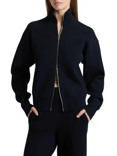 A.L.C. Women's Oliver Zip Cardigan - Navy | Thumbnail 3 A.L.C. Women's Oliver Zip Cardigan - Navy | Thumbnail 3