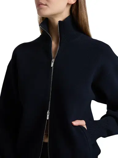 A.L.C. Women's Oliver Zip Cardigan - Navy | Thumbnail 6 A.L.C. Women's Oliver Zip Cardigan - Navy | Thumbnail 6