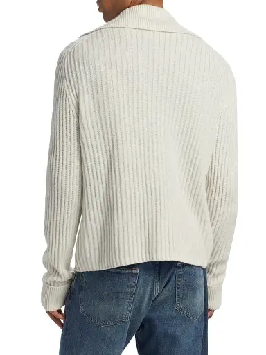 Simkhai Men's Geoff Stretch-Cashmere Full-Zip Jacket | Thumbnail 5 Simkhai Men's Geoff Stretch-Cashmere Full-Zip Jacket | Thumbnail 5