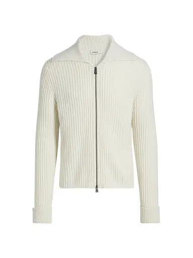 Simkhai Men's Geoff Stretch-Cashmere Full-Zip Jacket | Thumbnail 1 Simkhai Men's Geoff Stretch-Cashmere Full-Zip Jacket | Thumbnail 1