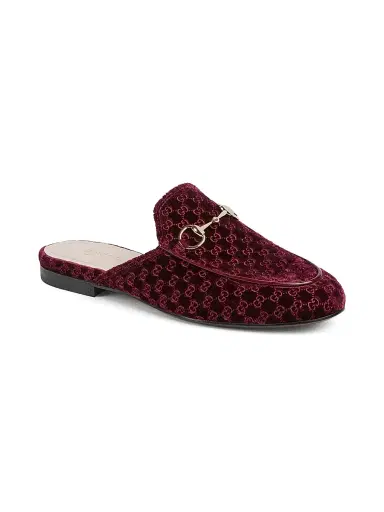 Gucci Women's Princetown Monogram Mules - Black | Thumbnail 7 Gucci Women's Princetown Monogram Mules - Black | Thumbnail 7