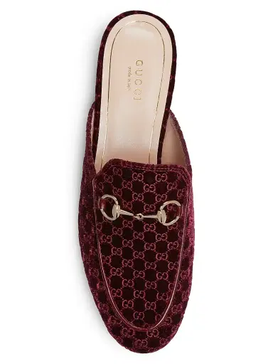 Gucci Women's Princetown Monogram Mules - Black | Thumbnail 9 Gucci Women's Princetown Monogram Mules - Black | Thumbnail 9