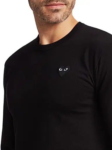 Comme des Garçons PLAY Men's Graphic Heart Long-Sleeve Tee - Black | Thumbnail 6 Comme des Garçons PLAY Men's Graphic Heart Long-Sleeve Tee - Black | Thumbnail 6