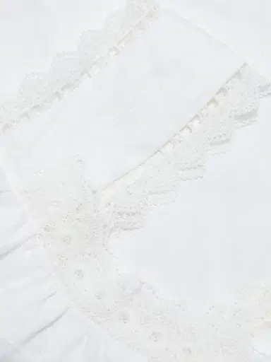 Reformation Women's Faye Eyelet-Trim Linen Top - White - Size XS | Thumbnail 7 Reformation Women's Faye Eyelet-Trim Linen Top - White - Size XS | Thumbnail 7