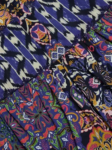 Figue Women's Johanna Multi-Print Cotton Maxi Dress - Kaleidoscope Paisley Blue | Thumbnail 7 Figue Women's Johanna Multi-Print Cotton Maxi Dress - Kaleidoscope Paisley Blue | Thumbnail 7
