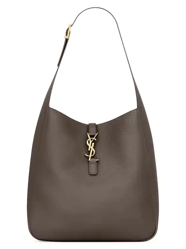 Saint Laurent Women's Le 5 à 7 Supple Large Shoulder Bag in Grained Leather - Urban Grey | Thumbnail 1 Saint Laurent Women's Le 5 à 7 Supple Large Shoulder Bag in Grained Leather - Urban Grey | Thumbnail 1