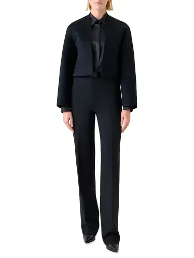 Akris Women's Zendaya Cashmere Duo Coat - Black | Thumbnail 2 Akris Women's Zendaya Cashmere Duo Coat - Black | Thumbnail 2
