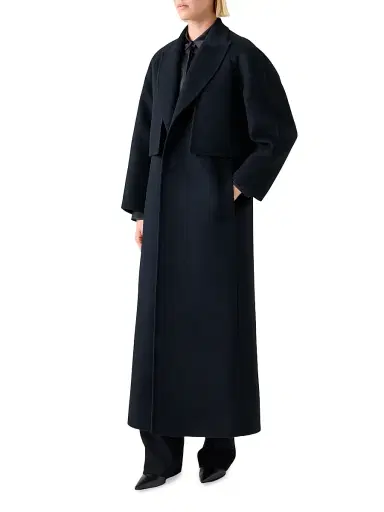 Akris Women's Zendaya Cashmere Duo Coat - Black | Thumbnail 4 Akris Women's Zendaya Cashmere Duo Coat - Black | Thumbnail 4
