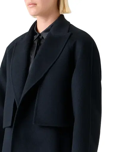 Akris Women's Zendaya Cashmere Duo Coat - Black | Thumbnail 7 Akris Women's Zendaya Cashmere Duo Coat - Black | Thumbnail 7