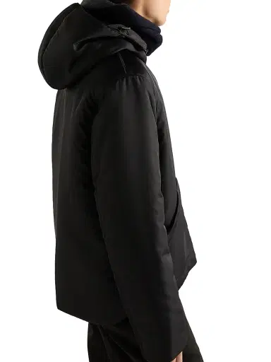 Prada Men's Re-Nylon Hooded Jacket - Black | Thumbnail 4 Prada Men's Re-Nylon Hooded Jacket - Black | Thumbnail 4