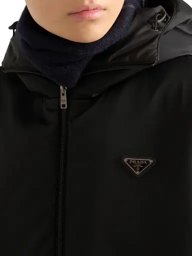 Prada Men's Re-Nylon Hooded Jacket - Black | Thumbnail 5 Prada Men's Re-Nylon Hooded Jacket - Black | Thumbnail 5