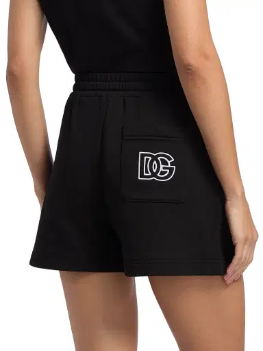 Dolce & Gabbana Women's Logo Cutout Sweat Shorts | Thumbnail 5 Dolce & Gabbana Women's Logo Cutout Sweat Shorts | Thumbnail 5
