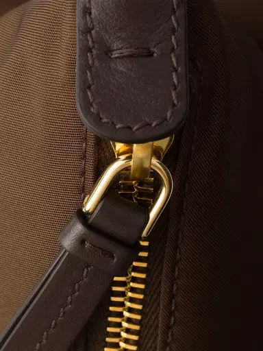Prada Women's Explore Re-Nylon and Leather Shoulder Bag - Dark Brown | Thumbnail 5 Prada Women's Explore Re-Nylon and Leather Shoulder Bag - Dark Brown | Thumbnail 5