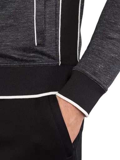 Stefano Ricci Men's Hooded Full Zip Sweater - Dark Grey - Size 52 | Thumbnail 5 Stefano Ricci Men's Hooded Full Zip Sweater - Dark Grey - Size 52 | Thumbnail 5
