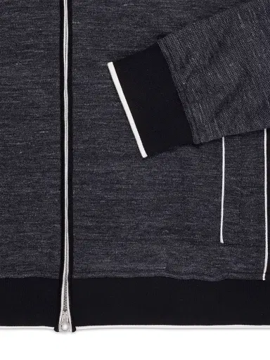 Stefano Ricci Men's Hooded Full Zip Sweater - Dark Grey - Size 52 | Thumbnail 6 Stefano Ricci Men's Hooded Full Zip Sweater - Dark Grey - Size 52 | Thumbnail 6