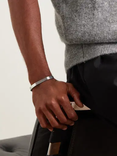 LE GRAMME Godron 21g Recycled Sterling Silver Cuff - Men | Thumbnail 2 LE GRAMME Godron 21g Recycled Sterling Silver Cuff - Men | Thumbnail 2