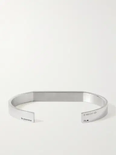 LE GRAMME Godron 21g Recycled Sterling Silver Cuff - Men | Thumbnail 3 LE GRAMME Godron 21g Recycled Sterling Silver Cuff - Men | Thumbnail 3