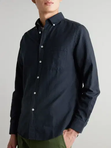 Portuguese Flannel Belavista Button-Down Collar Cotton Shirt - Men | Thumbnail 3 Portuguese Flannel Belavista Button-Down Collar Cotton Shirt - Men | Thumbnail 3