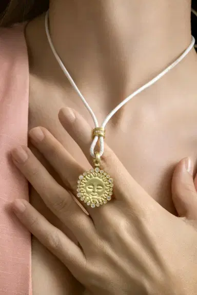 LEIGH MAXWELL Diamond Amani White Cord | Thumbnail 4 LEIGH MAXWELL Diamond Amani White Cord | Thumbnail 4