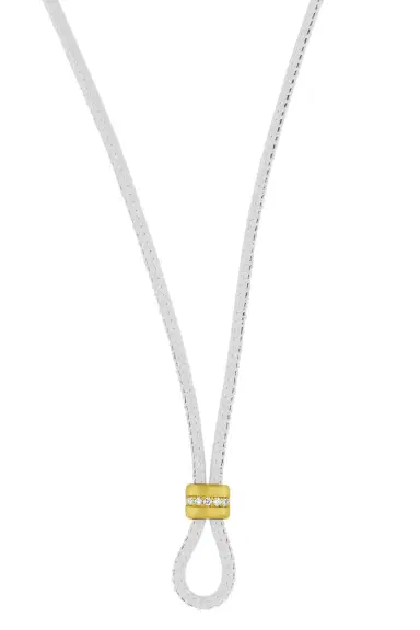 LEIGH MAXWELL Diamond Amani White Cord | Thumbnail 1 LEIGH MAXWELL Diamond Amani White Cord | Thumbnail 1