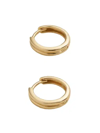 STONE AND STRAND Essential 14-karat Gold Hoop Earrings | Thumbnail 1 STONE AND STRAND Essential 14-karat Gold Hoop Earrings | Thumbnail 1