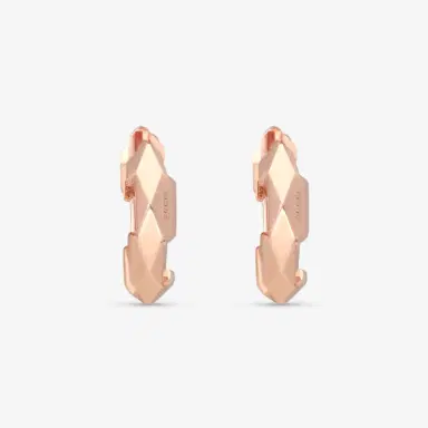 Gucci Gucci Link to Love 18K Rose Gold Hoop Earrings by The Solist | Thumbnail 2 Gucci Gucci Link to Love 18K Rose Gold Hoop Earrings by The Solist | Thumbnail 2