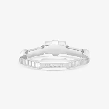 Gucci Gucci Link to Love 18K White Gold & Diamond Solitaire Ring YBC662457001013 - by The Solist | Thumbnail 3 Gucci Gucci Link to Love 18K White Gold & Diamond Solitaire Ring YBC662457001013 - by The Solist | Thumbnail 3