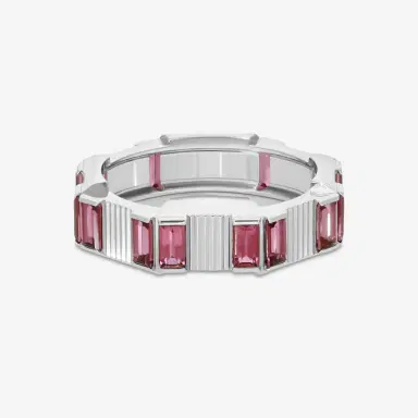 Gucci Gucci Link to Love 18K White Gold & Rubellite Band Ring YBC702414001016 - by The Solist | Thumbnail 3 Gucci Gucci Link to Love 18K White Gold & Rubellite Band Ring YBC702414001016 - by The Solist | Thumbnail 3