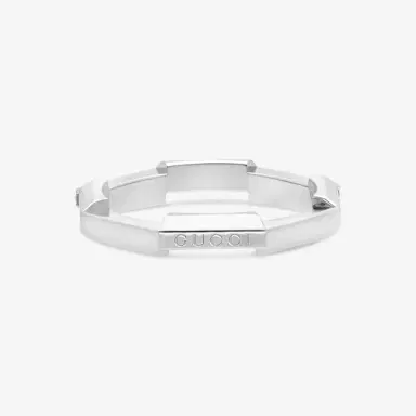 Gucci Gucci Link to Love 18K White Gold Diamond Band Ring YBC662140001006 - by The Solist | Thumbnail 3 Gucci Gucci Link to Love 18K White Gold Diamond Band Ring YBC662140001006 - by The Solist | Thumbnail 3