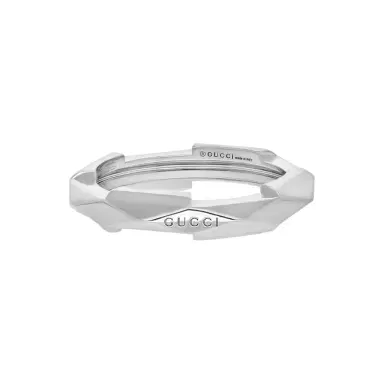 Gucci Gucci Link to Love 18K White Gold Studded Ring YBC662177002012 - by The Solist | Thumbnail 1 Gucci Gucci Link to Love 18K White Gold Studded Ring YBC662177002012 - by The Solist | Thumbnail 1