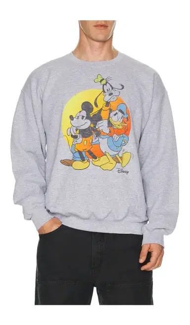 Junk Food Donald And Pals Fleece Sweatshirt | Thumbnail 1 Junk Food Donald And Pals Fleece Sweatshirt | Thumbnail 1