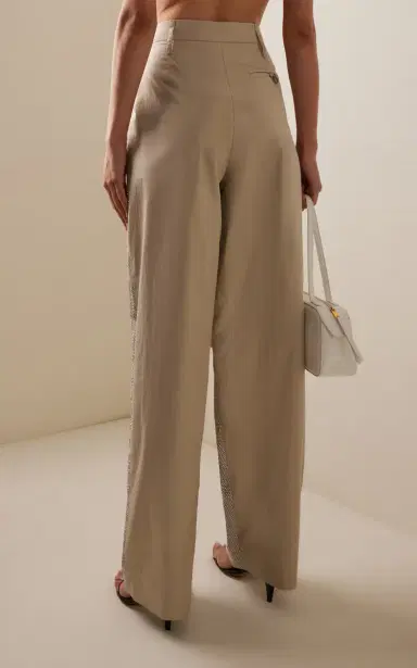Stella McCartney Crystal-Embellished Cotton-Twill Balloon Pants | Thumbnail 4 Stella McCartney Crystal-Embellished Cotton-Twill Balloon Pants | Thumbnail 4