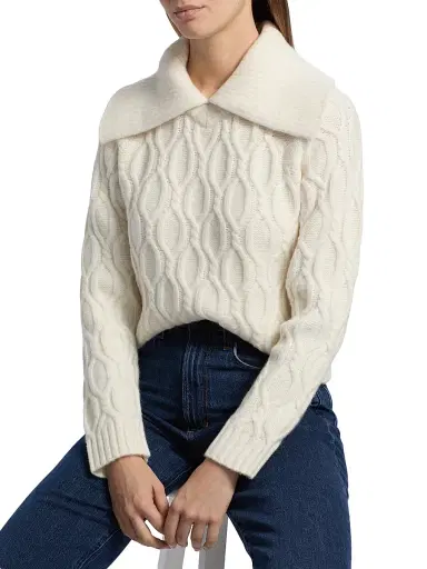 dh New York Women's Tasha Sailor Collar Sweater | Thumbnail 6 dh New York Women's Tasha Sailor Collar Sweater | Thumbnail 6