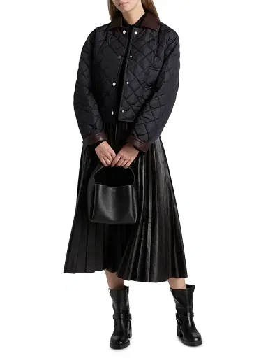 A.L.C. Women's Henri Quilted Boxy Jacket - Maritime Navy | Thumbnail 2 A.L.C. Women's Henri Quilted Boxy Jacket - Maritime Navy | Thumbnail 2