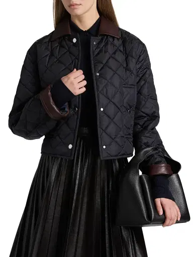 A.L.C. Women's Henri Quilted Boxy Jacket - Maritime Navy | Thumbnail 3 A.L.C. Women's Henri Quilted Boxy Jacket - Maritime Navy | Thumbnail 3