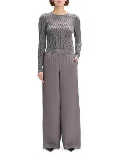 Favorite Daughter Women's Effortless Wide-Leg Pants - Grey Shadow | Thumbnail 2 Favorite Daughter Women's Effortless Wide-Leg Pants - Grey Shadow | Thumbnail 2