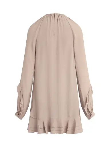 Favorite Daughter Women's The Because of You Ruffled Minidress - Mocha | Thumbnail 3 Favorite Daughter Women's The Because of You Ruffled Minidress - Mocha | Thumbnail 3
