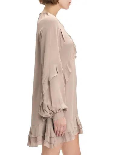 Favorite Daughter Women's The Because of You Ruffled Minidress - Mocha | Thumbnail 6 Favorite Daughter Women's The Because of You Ruffled Minidress - Mocha | Thumbnail 6