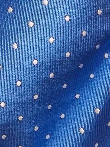 Polo Ralph Lauren Men's Polka Dot Silk Narrow Tie - Blue White | Thumbnail 3 Polo Ralph Lauren Men's Polka Dot Silk Narrow Tie - Blue White | Thumbnail 3