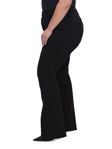 Good American Women's Never Fades Good Legs Flare Jeans - Black | Thumbnail 3 Good American Women's Never Fades Good Legs Flare Jeans - Black | Thumbnail 3