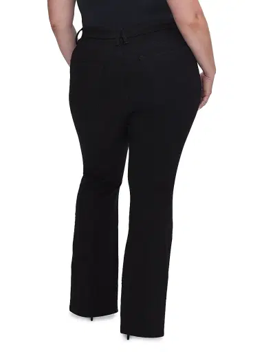 Good American Women's Never Fades Good Legs Flare Jeans - Black | Thumbnail 4 Good American Women's Never Fades Good Legs Flare Jeans - Black | Thumbnail 4