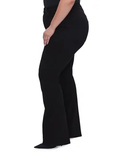 Good American Women's Never Fades Good Legs Flare Jeans - Black | Thumbnail 7 Good American Women's Never Fades Good Legs Flare Jeans - Black | Thumbnail 7