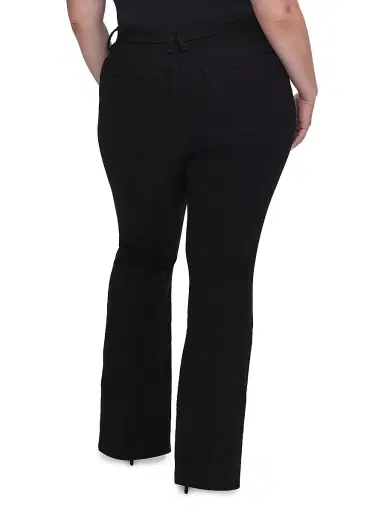 Good American Women's Never Fades Good Legs Flare Jeans - Black | Thumbnail 8 Good American Women's Never Fades Good Legs Flare Jeans - Black | Thumbnail 8